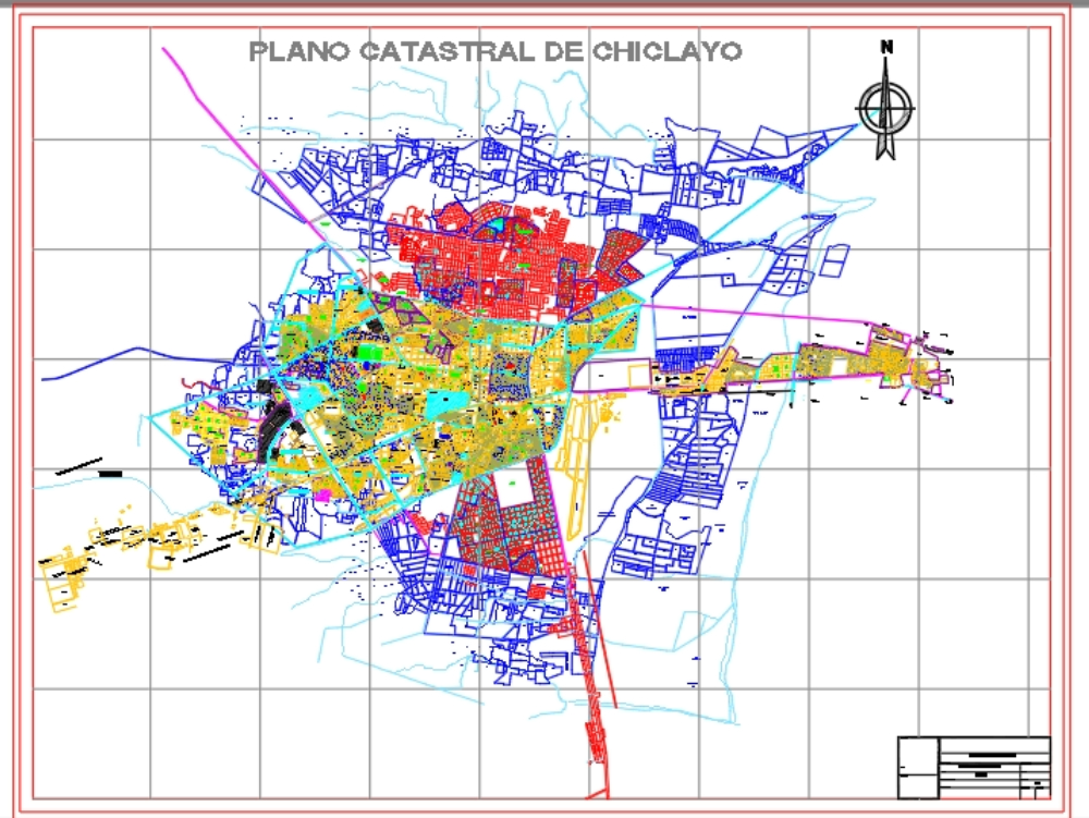 Katasterkarte von Chiclayo