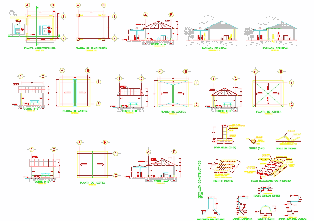 Проект беседки в dwg