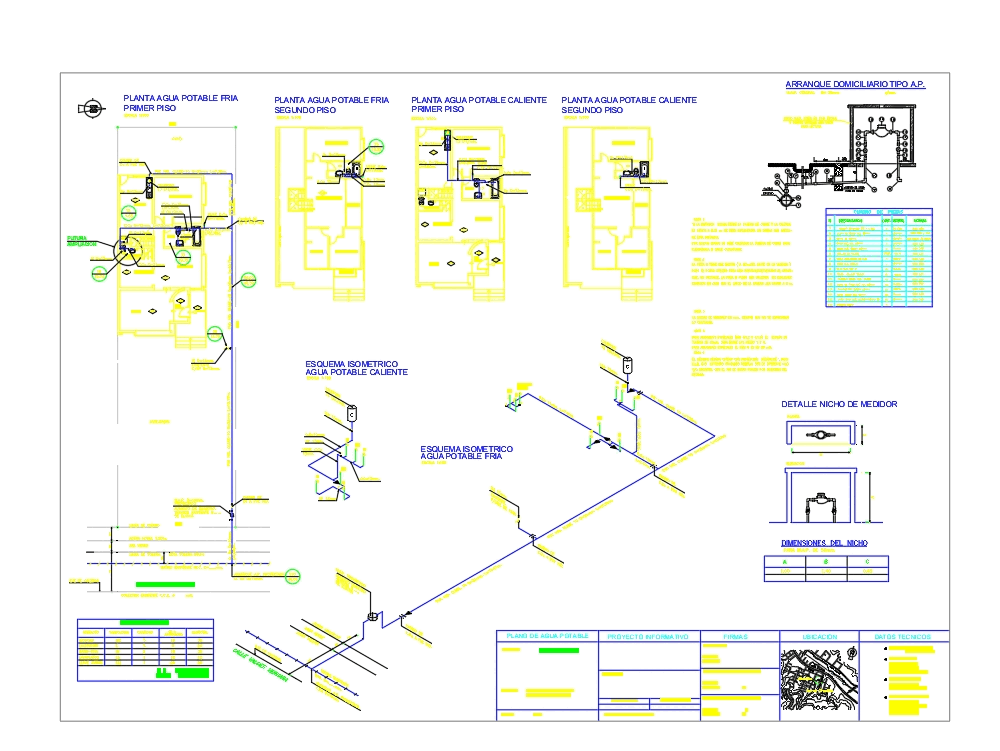 Esquema Trazado Agua Potable En Autocad Cad Kb Bibliocad My Xxx Hot Girl 4333