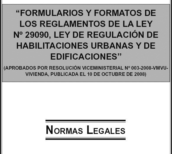 Regulation law 29090 - Peru