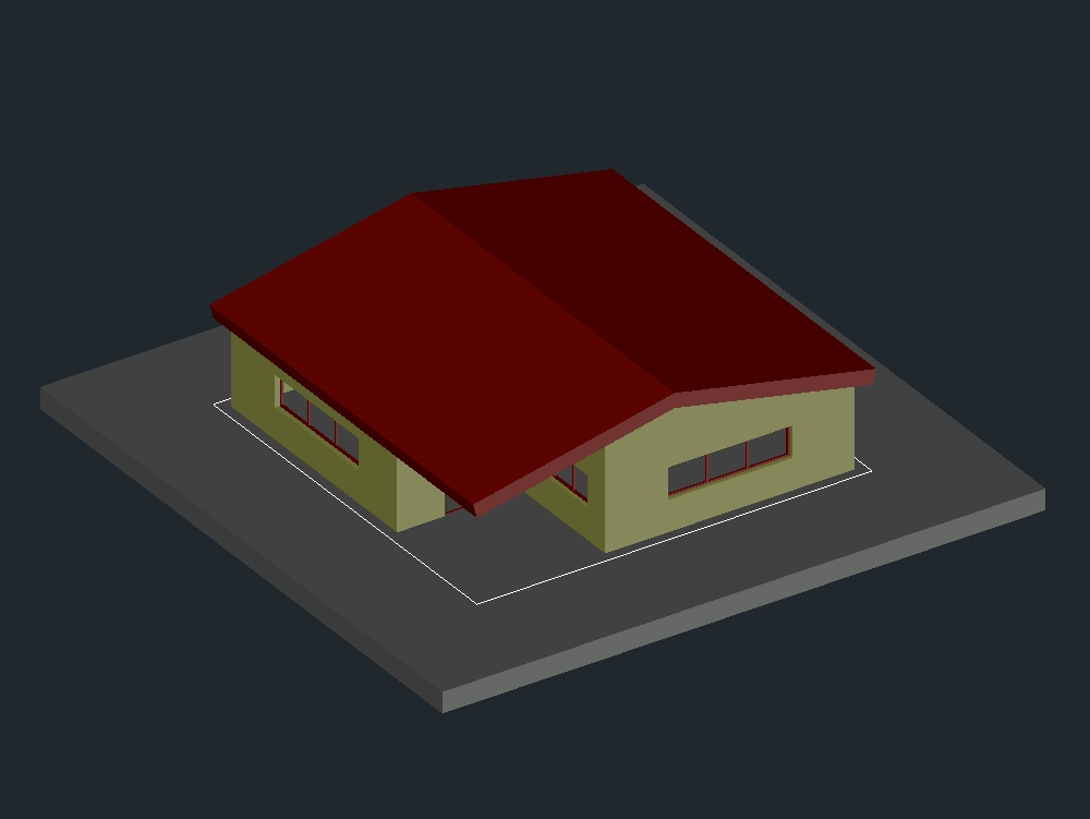 Casa 3d en AutoCAD | Descargar CAD gratis ( KB) | Bibliocad