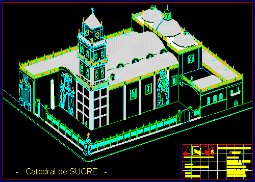 Kathedrale - isometrische Ansicht