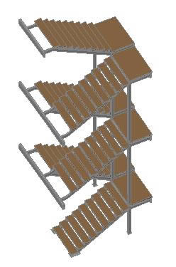 escaliers en métal