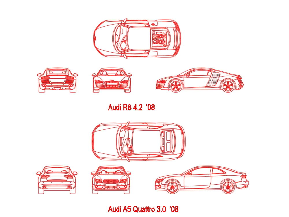 Audi cars.