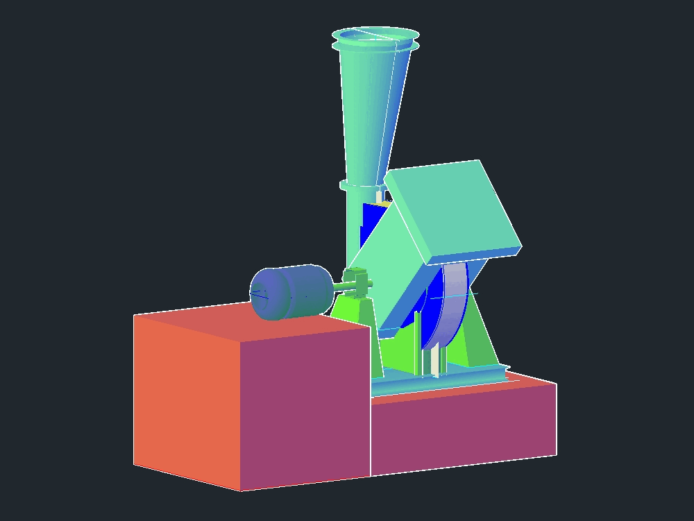 Industrial ventilator 3d
