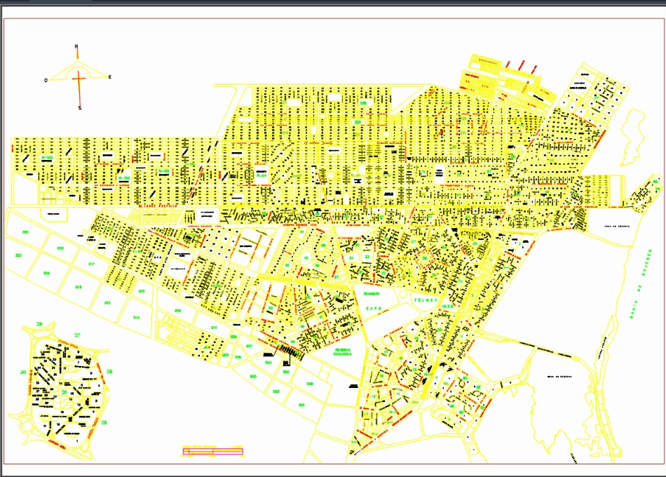 Cancun city in AutoCAD | Download CAD free (1 MB) | Bibliocad