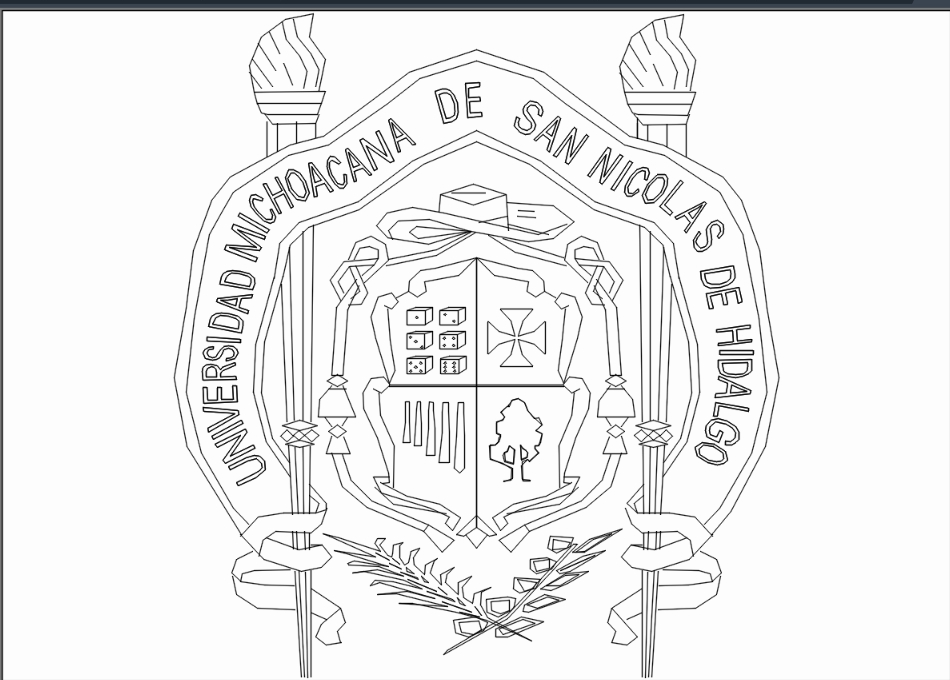 Brasão da universidade de Michoacán