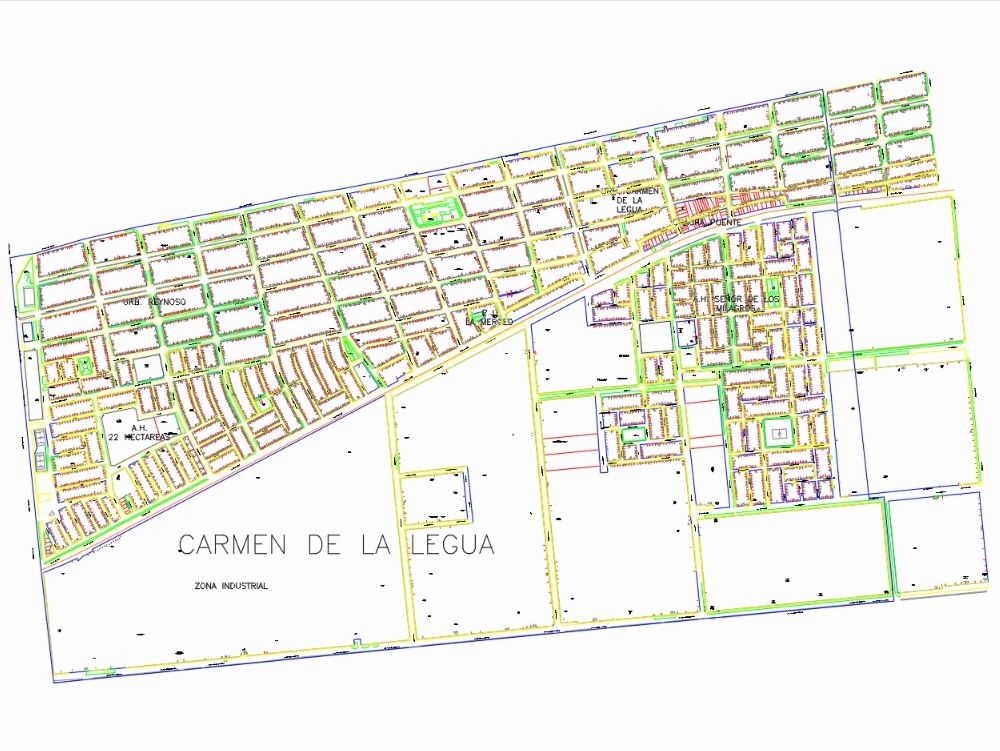 Plan d'urbanisme du quartier