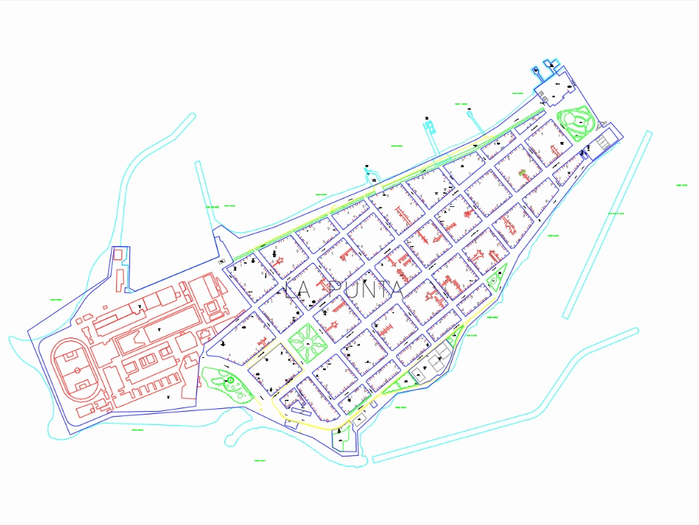 Plano urbanístico de La Punta 