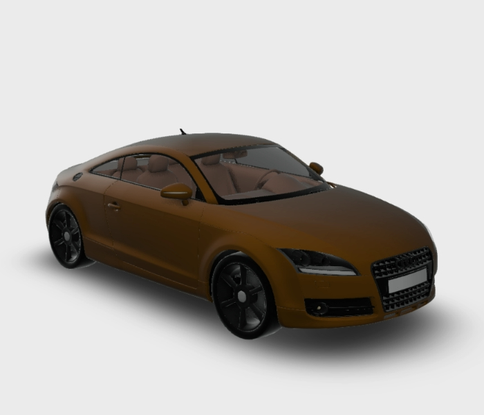 Audi car tt in3d