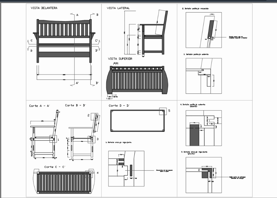 Wooden chair in AutoCAD CAD download (99.78 KB) Bibliocad