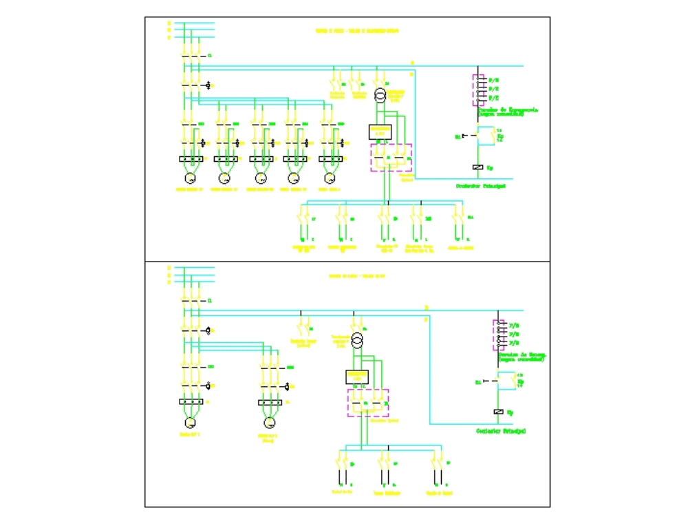 Diagrama Unifilar En Autocad Descargar Cad Gratis 4879 Kb Bibliocad 4849