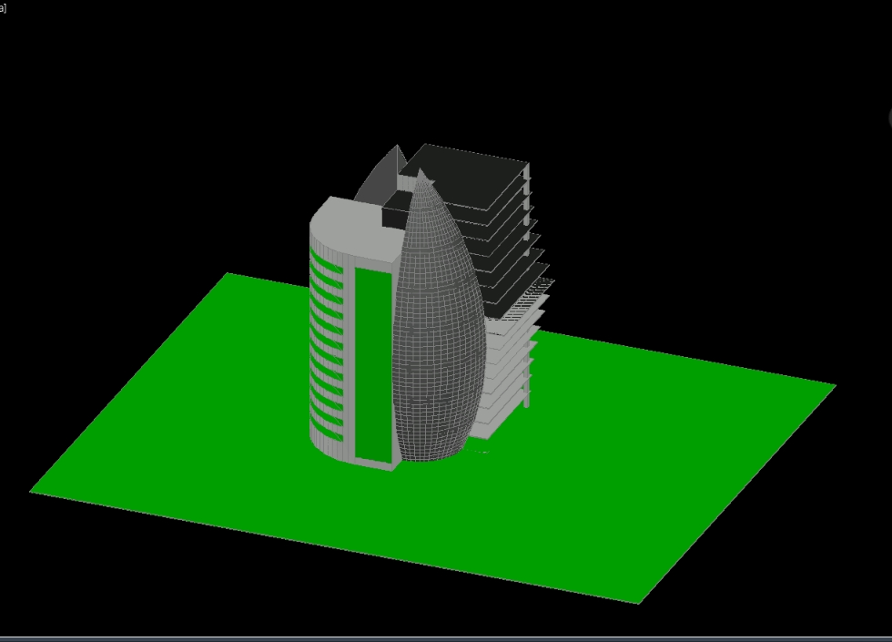 Immeuble de bureaux 3D