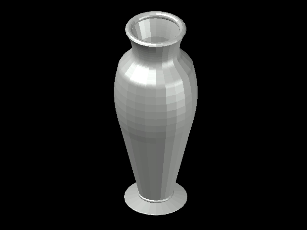 Decoração de vaso em 3d.