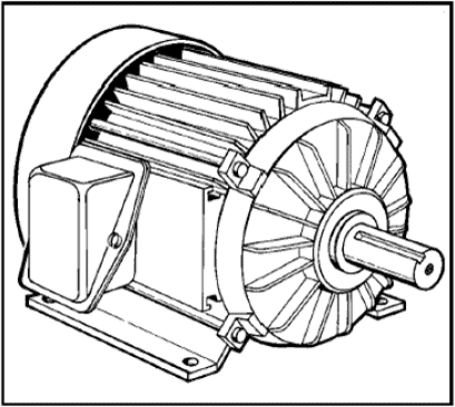 Desenho de motor elétrico em AutoCAD, Baixar CAD Grátis (102.85 KB)