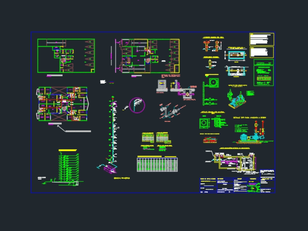 Sistema de impulsion en AutoCAD | Descargar CAD (665.57 KB) | Bibliocad