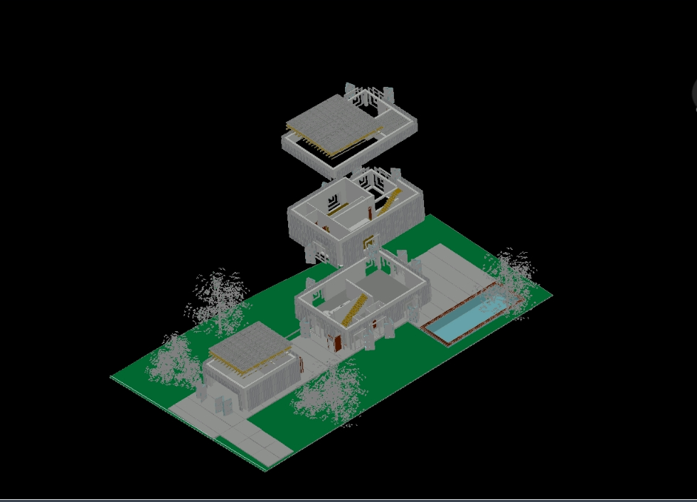 3D-Hauszusammenbruch