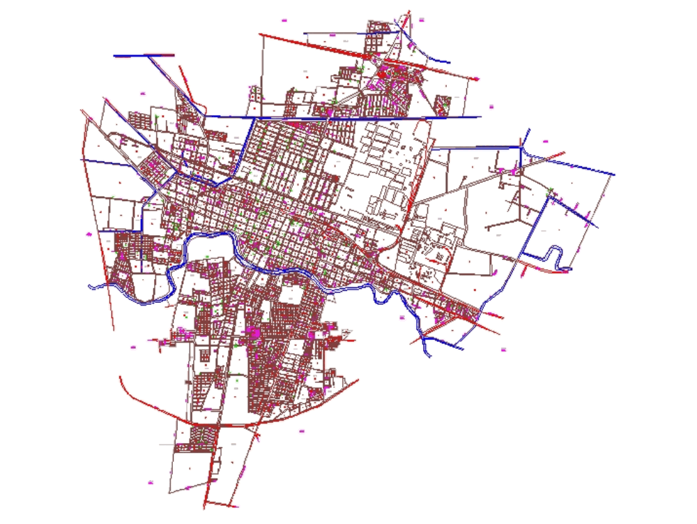 Salamanca Carta Urbana En Autocad Descargar Cad Gratis 445 74 Kb Bibliocad