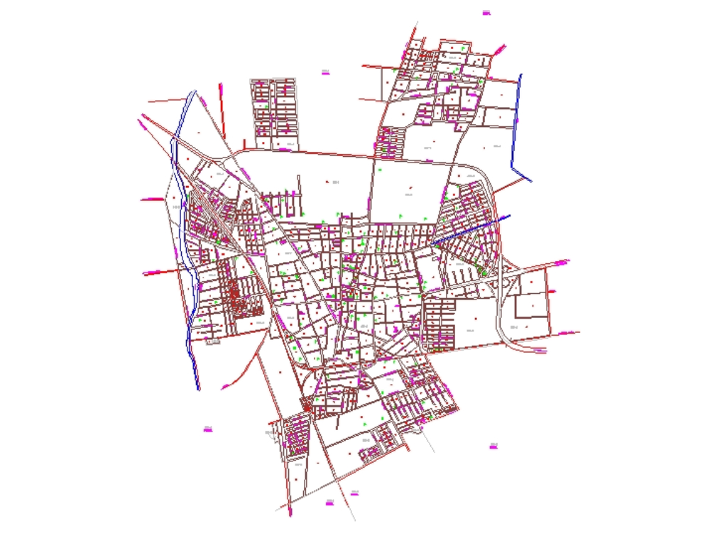 Plano urbano de Silao 