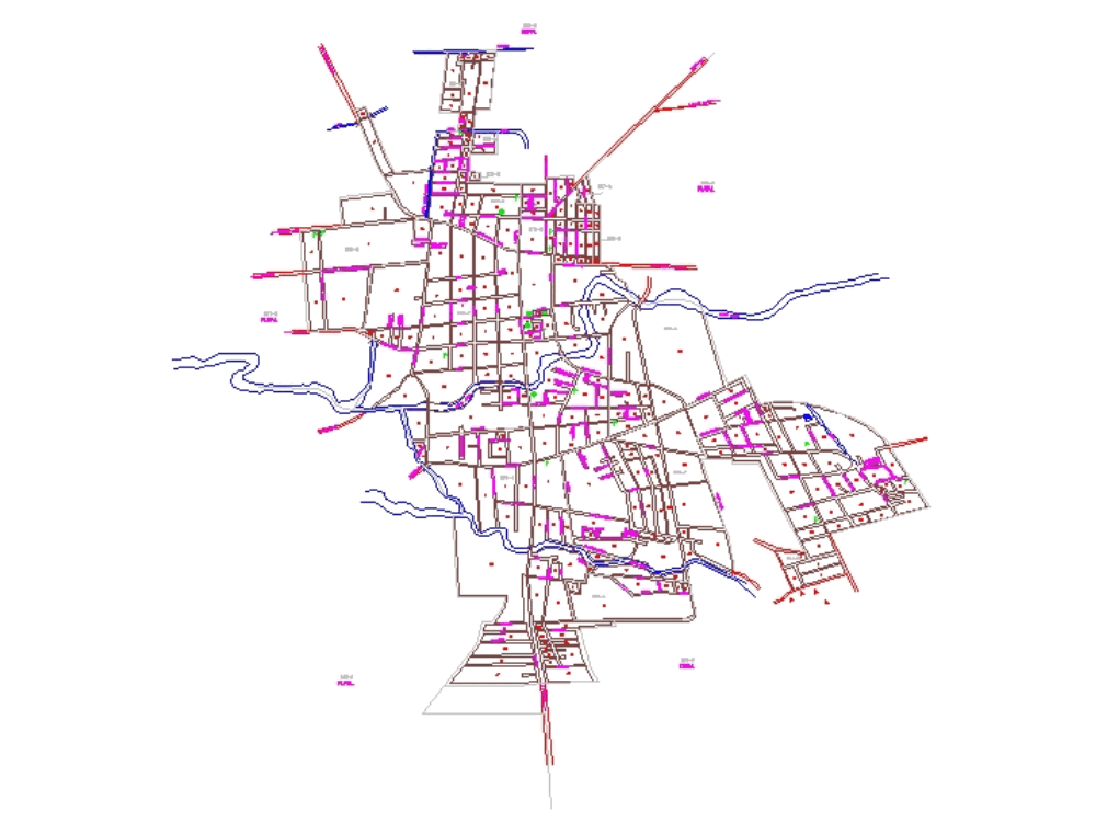 Tarimoro Carta Urbana En Autocad Descargar Cad Gratis 1142 Kb