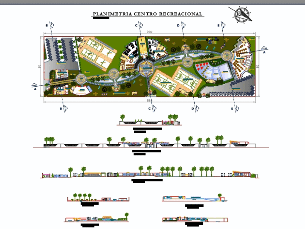 Centro Recreativo Em Autocad Baixar Cad 279 Mb Bibliocad 5600