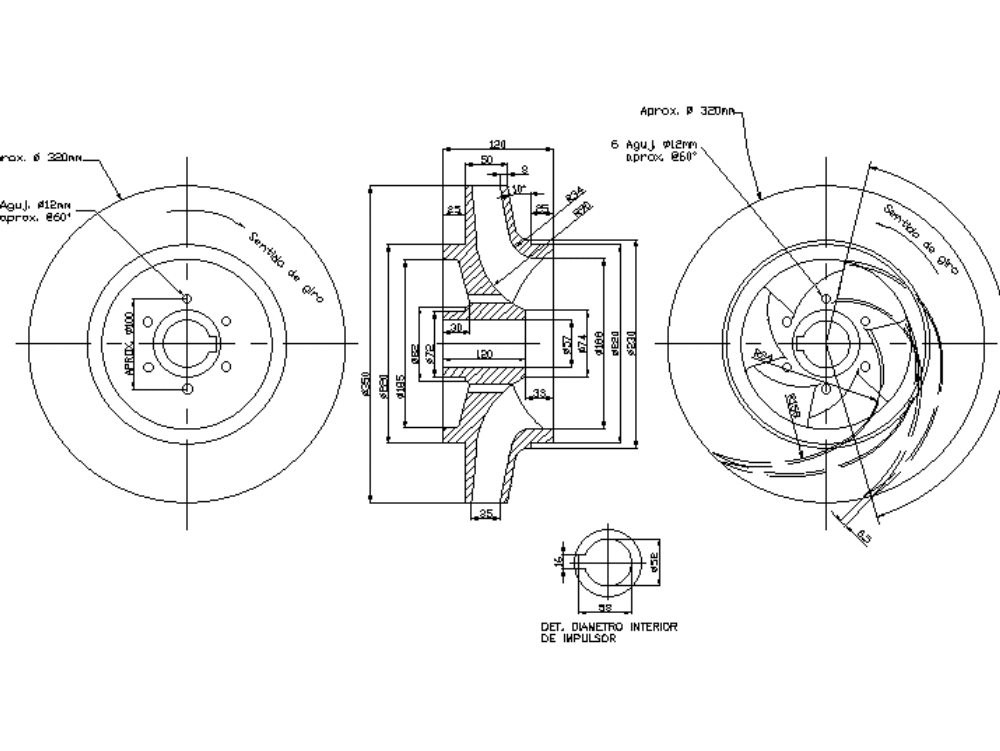 impeller pump autocad dwg cad block bibliocad kb