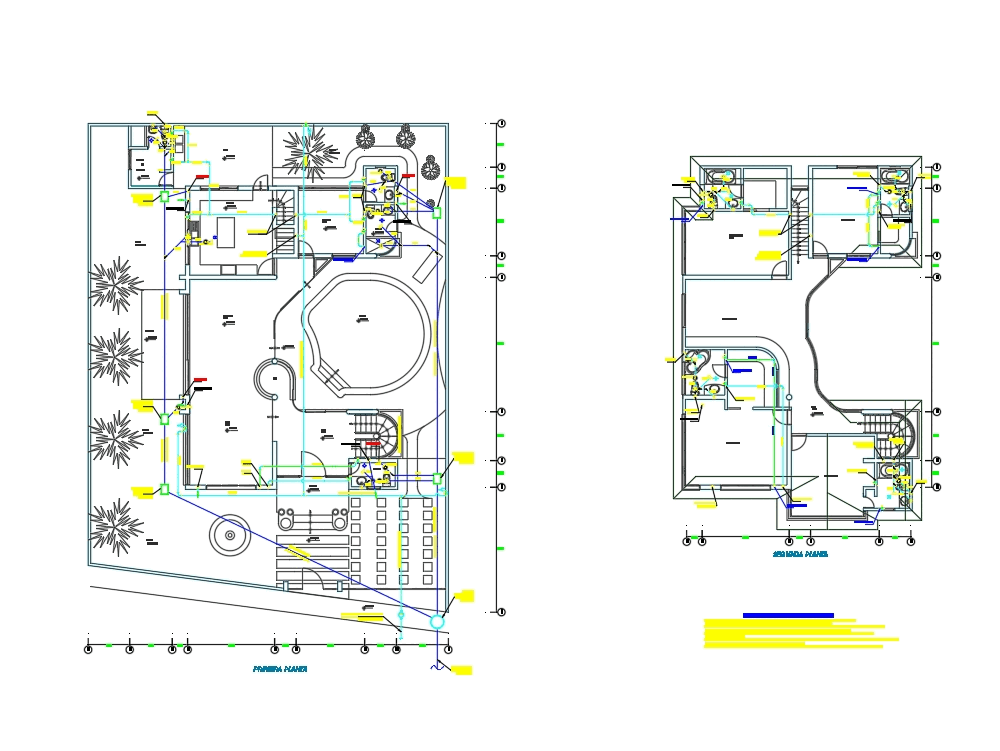 Casa - Instalaciones Sanitarias En AutoCAD | CAD (128.5 KB) | Bibliocad