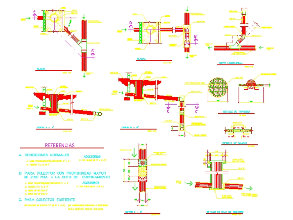 Detalles en alcantarillado en AutoCAD | CAD (179.01 KB ... septic diagram 