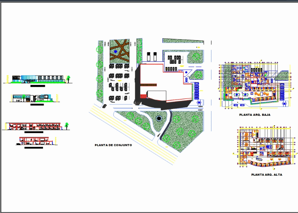 Hospital in AutoCAD | CAD download (1.07 MB) | Bibliocad