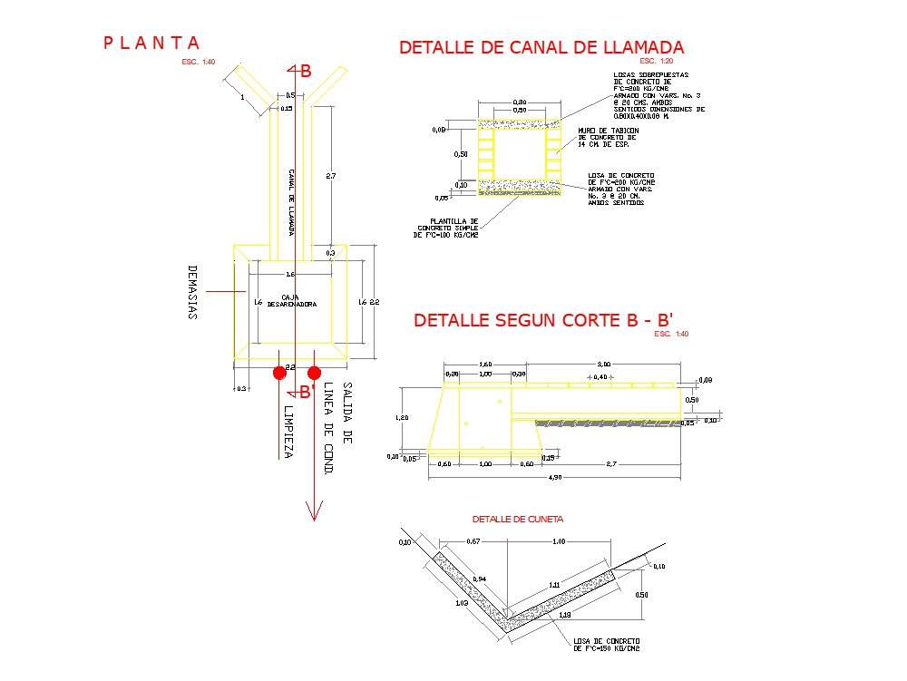 Obra De Captacion; Agua Potable En AutoCAD | CAD (351.18 KB) | Bibliocad