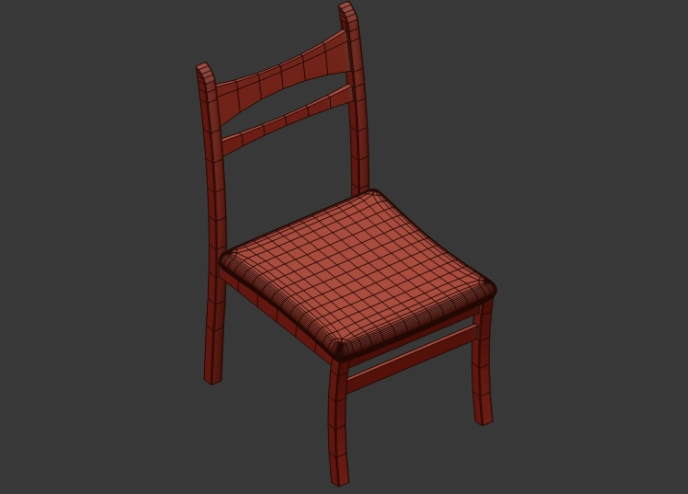 Kitchen chair 3D