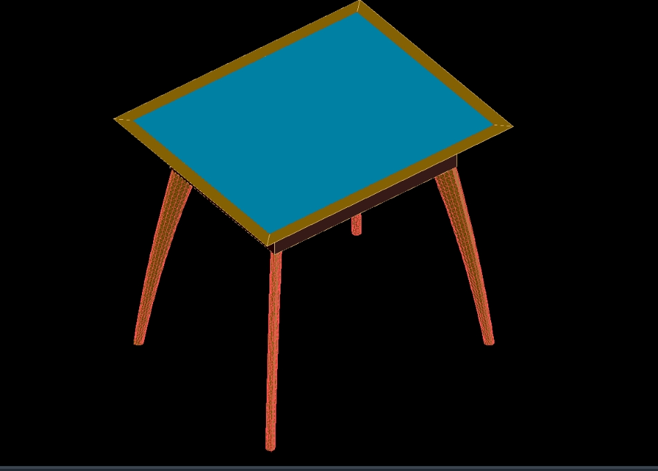 3d side table