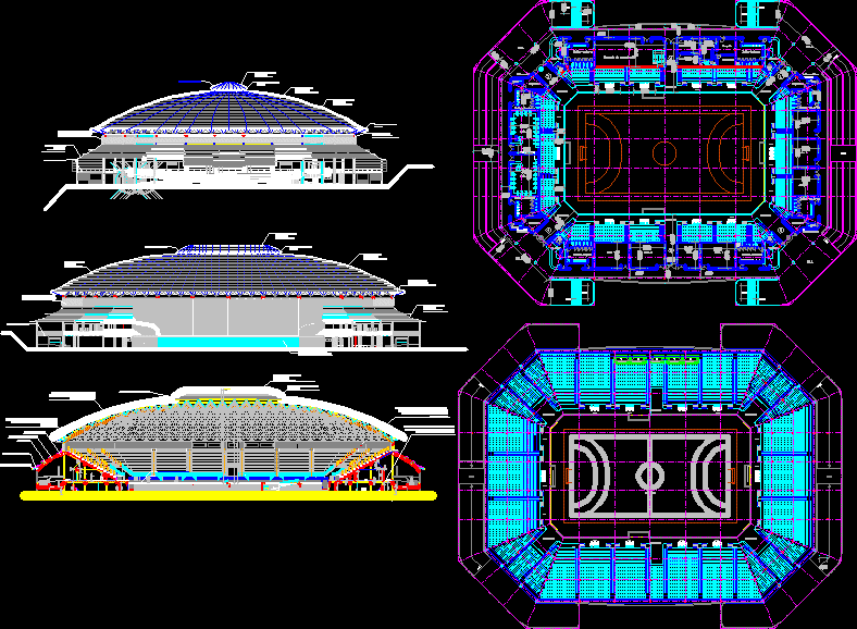 Projeto preliminar Estádio de futebol