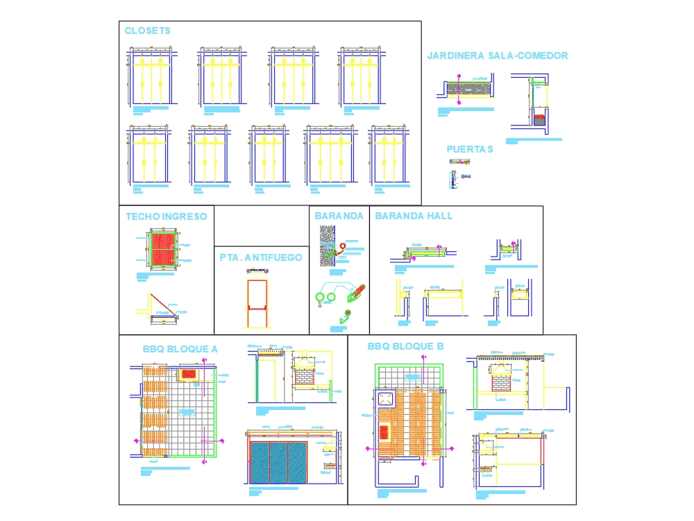 Detalles De Carpinteria En Autocad Descargar Cad 21728 Kb Bibliocad 1045