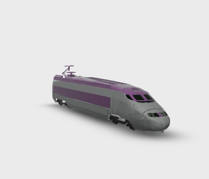Passenger train 3D