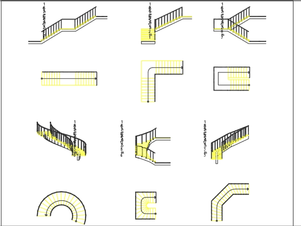 Isometria de escadas
