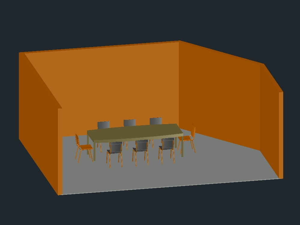 sala de reuniões 3D