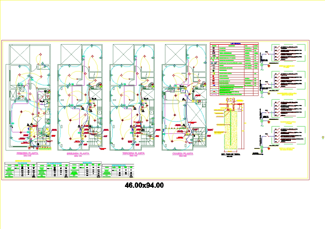 Plano electrico en AutoCAD | Descargar CAD (416.96 KB) | Bibliocad
