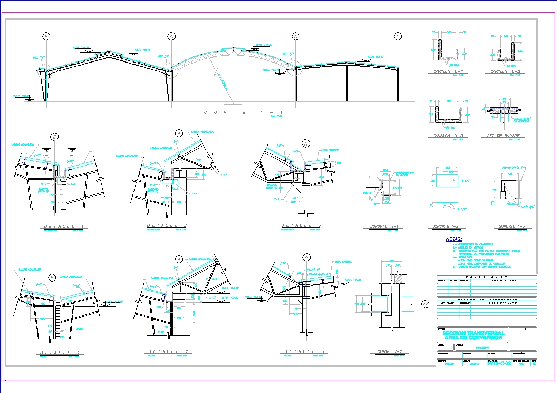 Download RCC Steel Structure CAD Drawing - Cadbull
