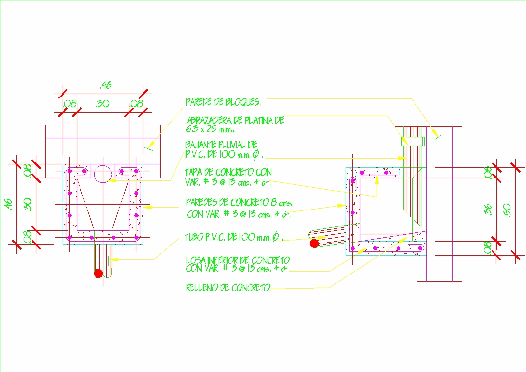 Caja de registro en AutoCAD | Descargar CAD gratis (28.07 KB) | Bibliocad