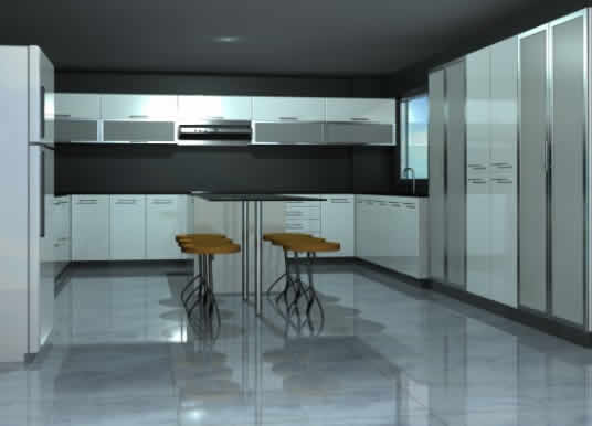 Kitchen in department 3d