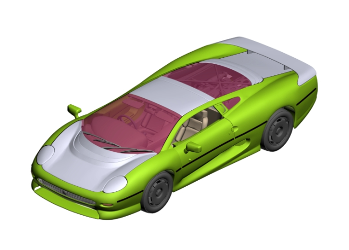 Jaguar Simple - Car in 3d