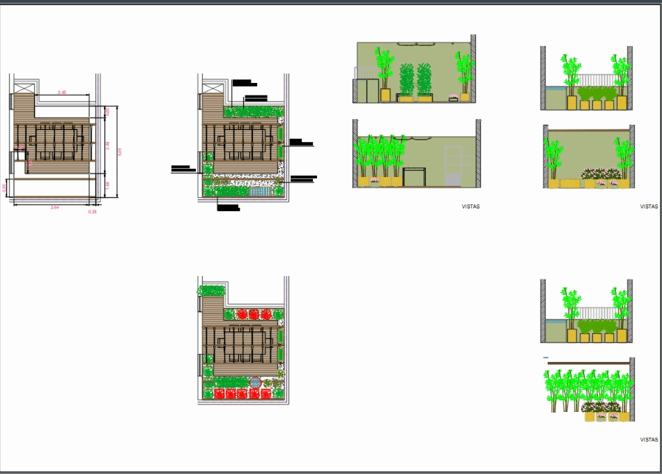 Small patio options in AutoCAD CAD download (161.88 KB) Bibliocad