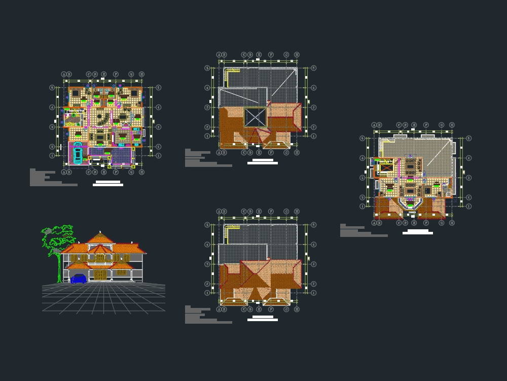  House  plan  in AutoCAD CAD download 967 34 KB Bibliocad