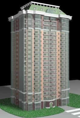 Edificio en 3D max
