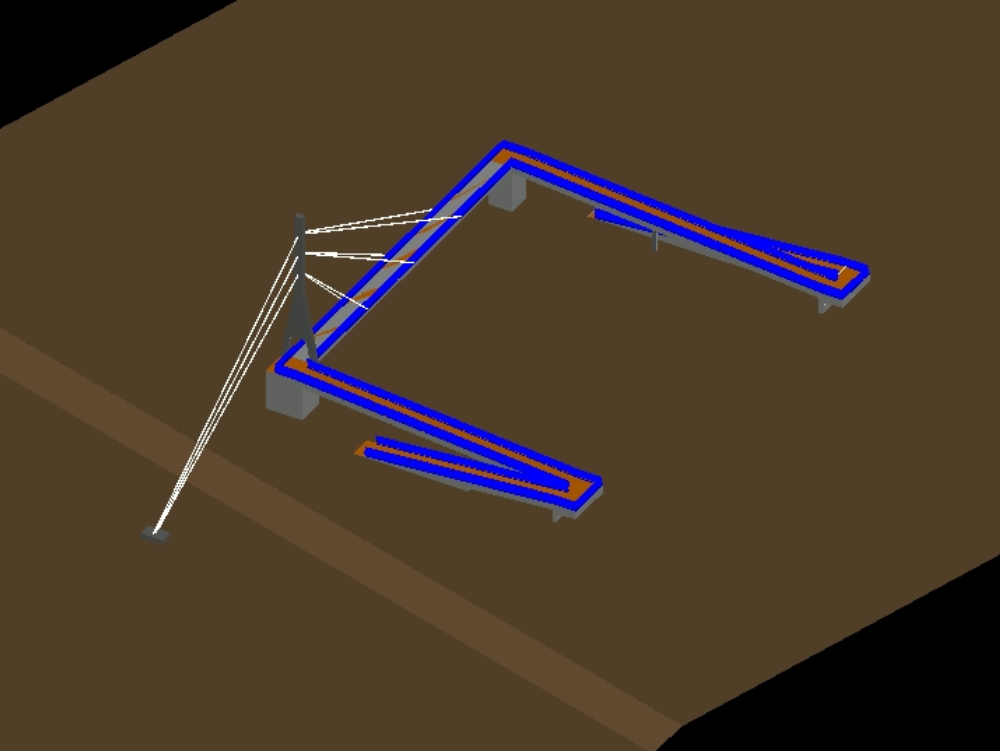 3D-Schrägseilweg