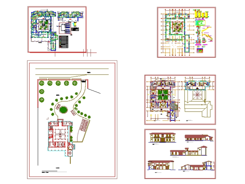 Casa hacienda en AutoCAD | Descargar CAD gratis ( MB) | Bibliocad