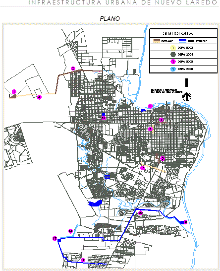 Infrastructures urbaines de Nuevo Laredo - 1 sur 3