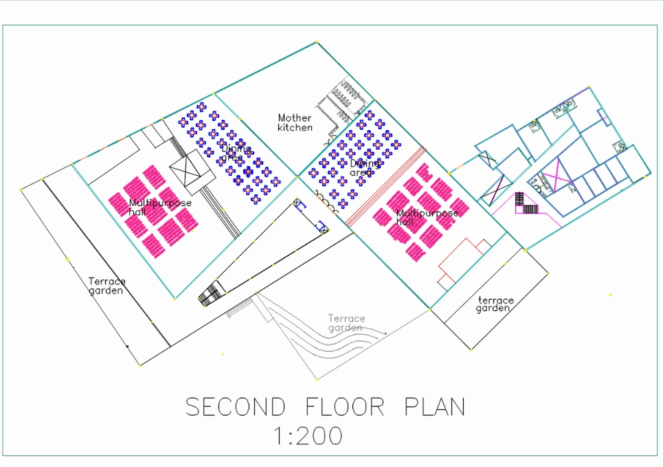 Marriage Halls And Office Complex In AutoCAD CAD 818 27 KB Bibliocad   38225 