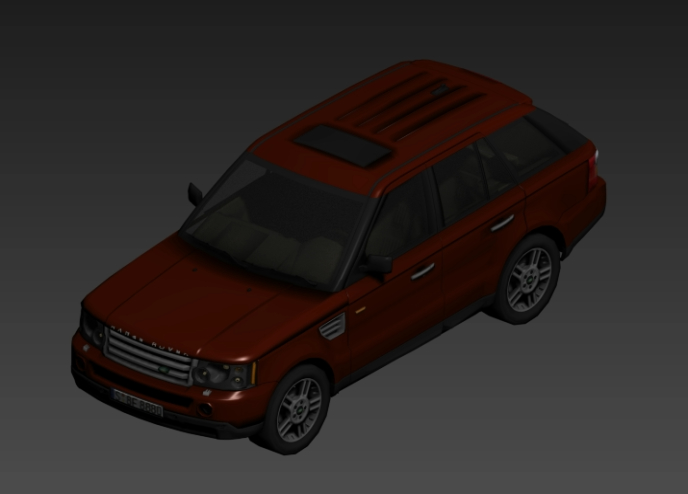 Automóvil Range Rover en 3D.